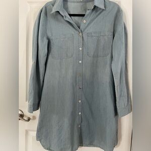 Ellison Light Blue Denim Shirt Dress